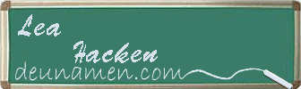 Lea Hacken Visitenkarte